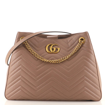 Gucci GG Marmont Chain Shoulder Bag Matelasse Leather