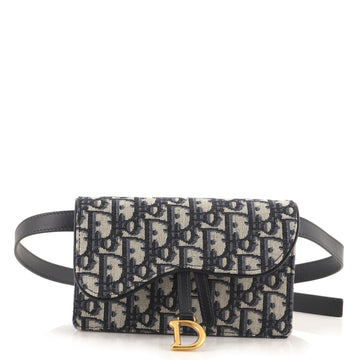 Christian Dior Saddle Rectangular Belt Bag Oblique Canvas