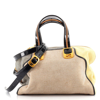 Fendi Chameleon Satchel Canvas Medium