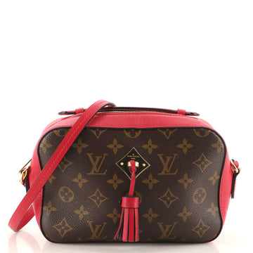 Louis Vuitton Saintonge Handbag Monogram Canvas with Leather