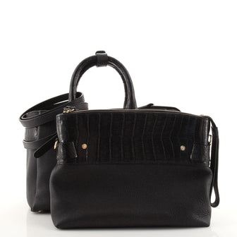 Nancy Gonzalez Cristie Tote Leather with Crocodile Small