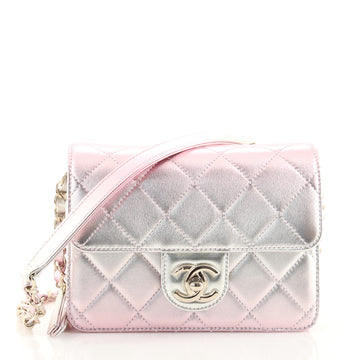 Chanel Like a Wallet Flap Bag Quilted Gradient Metallic Lambskin Mini