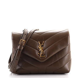 Saint Laurent LouLou Shoulder Bag Matelasse Chevron Leather Toy