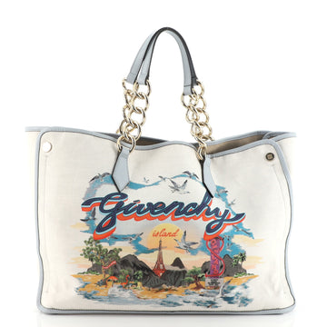 Givenchy Bond Chain Shopper Tote Printed Canvas Medium