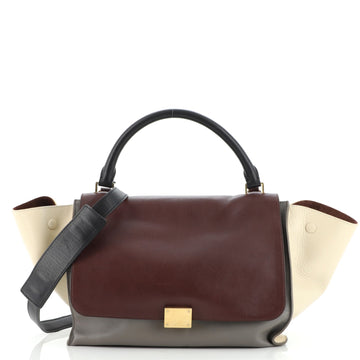 Celine Tricolor Trapeze Bag Leather Medium