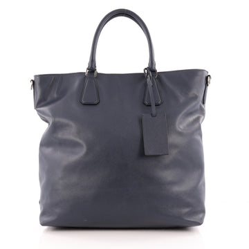 Prada Convertible Tote Saffiano Leather North South
