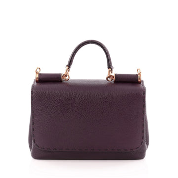 Dolce & Gabbana Soft Miss Sicily Handbag Leather Small