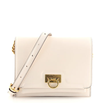 Salvatore Ferragamo Trifolio Flap Bag Leather Medium