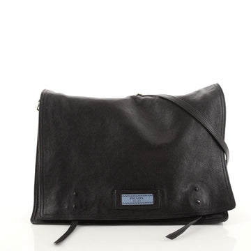 Prada Etiquette Flap Bag Glace Calf Large