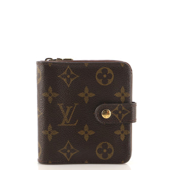 Louis Vuitton Compact Zippe Wallet Monogram Canvas
