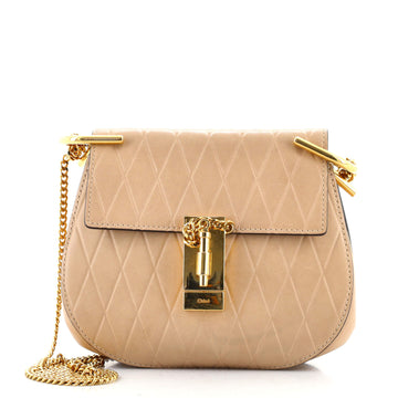Chloe Drew Crossbody Bag Embossed Leather Mini