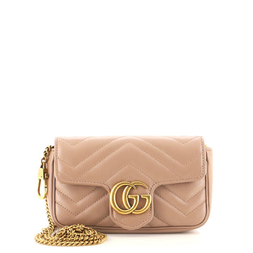 Gucci GG Marmont Flap Bag Matelasse Leather Super Mini