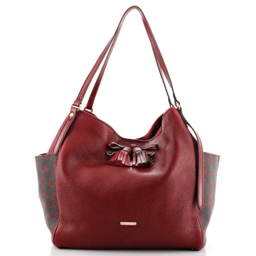 Burberry Canterbury Panels Tassel Tote Leather Small