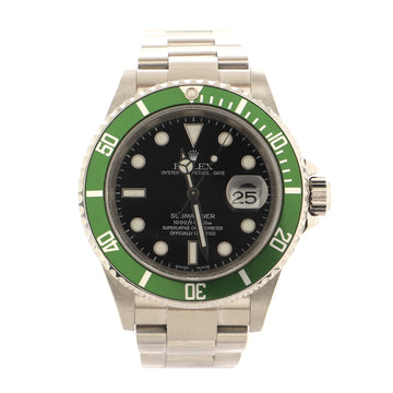 Rolex Oyster Perpetual Submariner Kermit Date Automatic Watch Stainless Steel 40