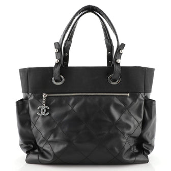 Chanel Biarritz Pocket Tote Quilted Coated Canvas Large