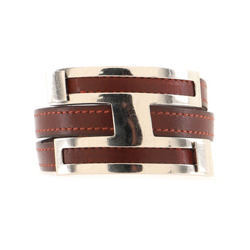 Hermes Puss Puss Bracelet Leather and Metal