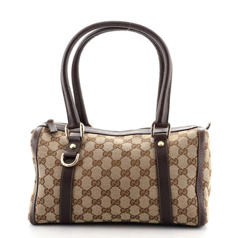 Gucci Abbey Boston Bag GG Canvas Small