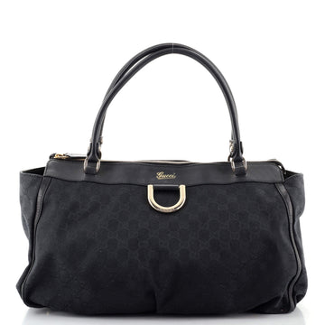 Gucci D-Ring Shoulder Bag GG Canvas Large