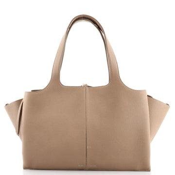 Celine Tri-Fold Shoulder Bag Grained Calfskin Medium
