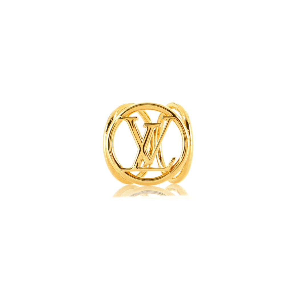 Louis Vuitton Louise Scarf Ring Metal Gold 131292103