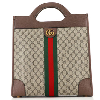 Gucci Ophidia Cut Out Handle Bag GG Coated Canvas Medium