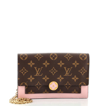 Louis Vuitton Flore Chain Wallet Monogram Canvas