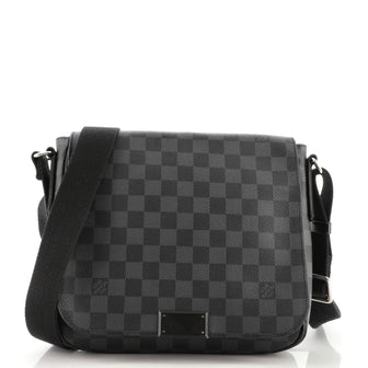 Black Louis Vuitton Damier Graphite Renzo Crossbody Bag