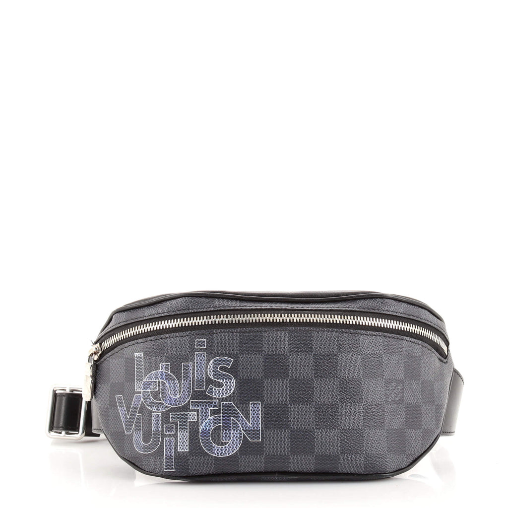 Louis Vuitton Bum Bag Limited Edition 12 Letters Damier Graphite