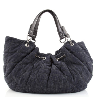 Chanel Cabas Tote Quilted Denim Large