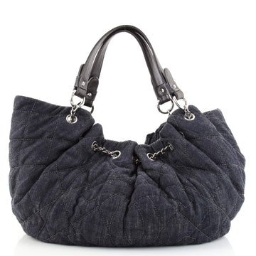 Chanel Cabas Tote Quilted Denim Large