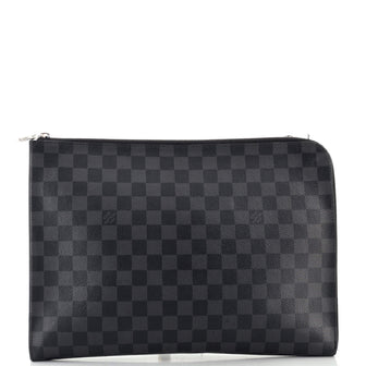 Louis Vuitton Zip Around Pochette Jour Damier Graphite GM