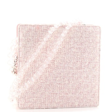 Chanel PVC Chain Fantasy Square Bag Tweed Small