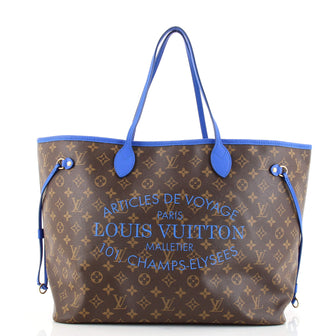 Louis Vuitton Neverfull Tote Limited Edition Ikat Monogram Canvas GM