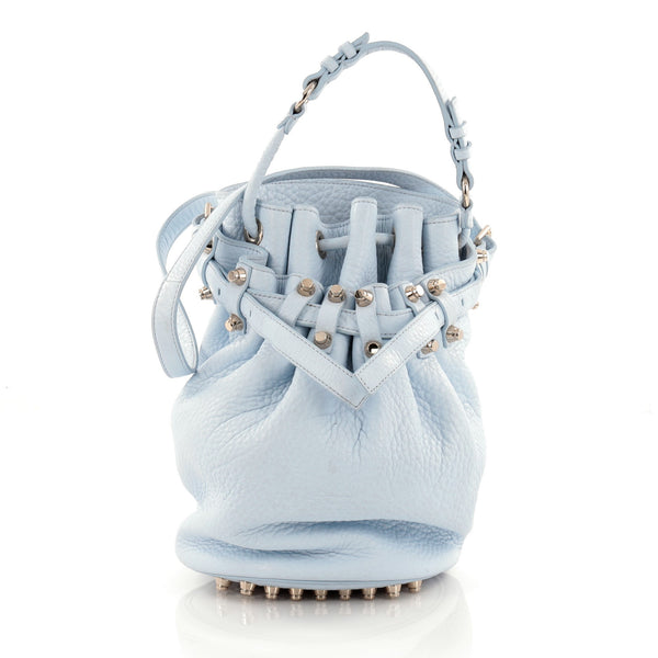 Buy Alexander Wang Diego Bucket Bag Leather Large Blue 1313201