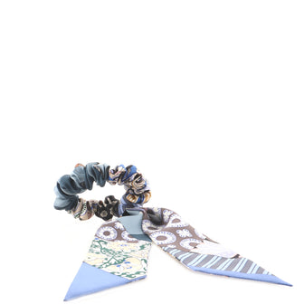 Hermes Bella Scrunchie Printed Silk