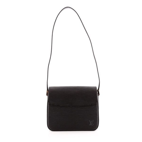 Louis Vuitton Buci Handbag Epi Leather Black