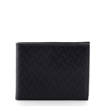 Salvatore Ferragamo Elastic Bifold Wallet Gancini Embossed Leather