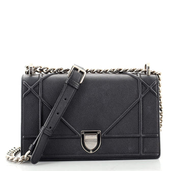 Christian Dior Diorama Flap Bag Grained Calfskin Small