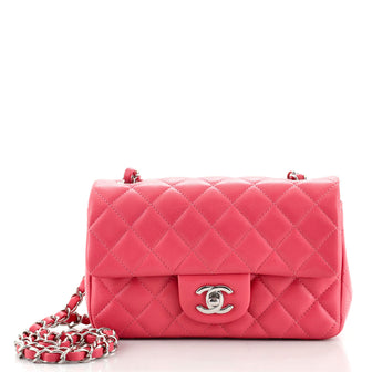 Chanel Classic Single Flap Bag Quilted Lambskin Mini