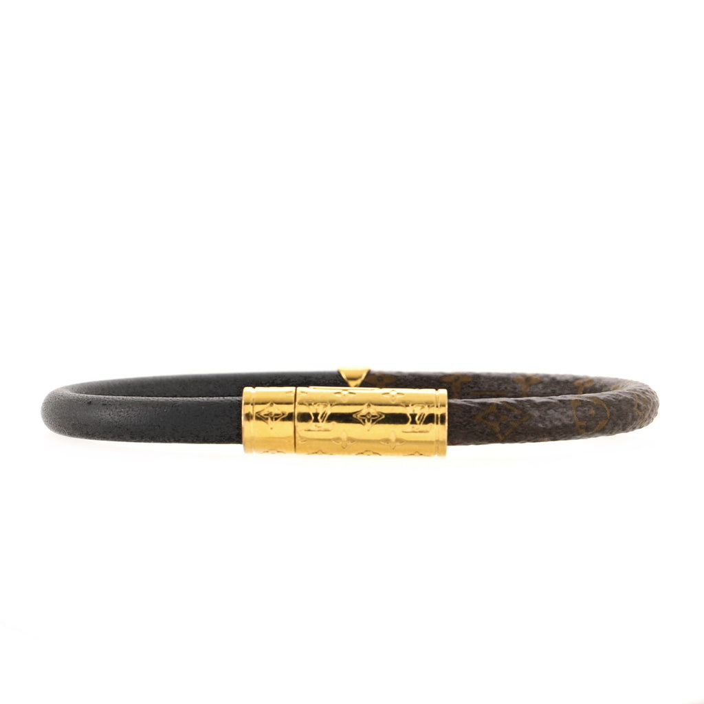 Louis Vuitton Daily Confidential Bracelet Monogram Canvas and Leather with  Metal Black 1316051