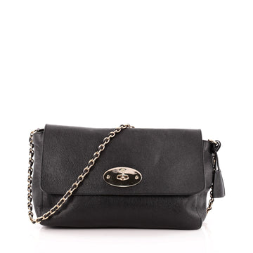 Mulberry Lily Chain Flap Bag Leather Large