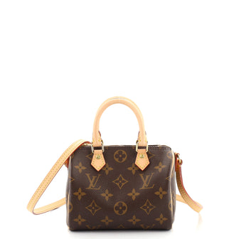 Louis Vuitton Speedy Bandouliere Bag Monogram Canvas Nano