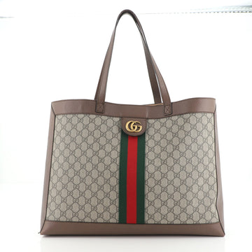 Gucci Ophidia Soft Open Tote GG Coated Canvas East West