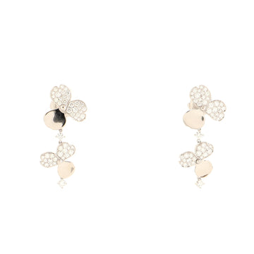 Tiffany & Co. Paper Flowers Cluster Drop Earrings Platinum with Diamonds