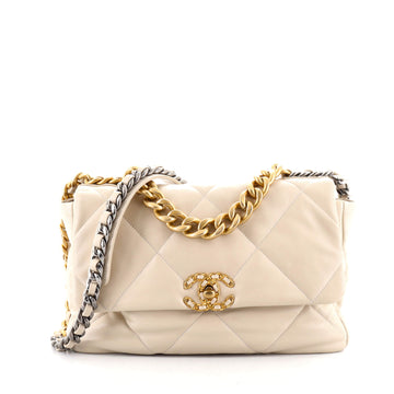 Chanel 19 Flap Bag Quilted Lambskin Large
