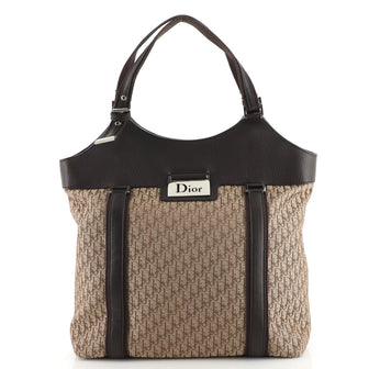 Christian Dior Street Chic Trotter Tote Diorissimo Canvas Medium