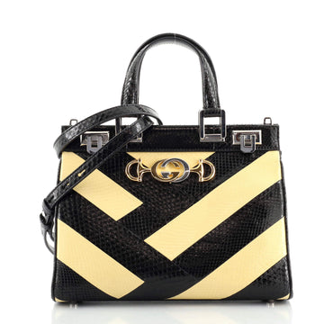 Gucci Zumi Top Handle Bag Python Small