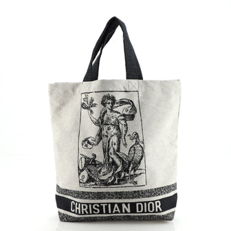 Christian Dior Cruise Shopping Tote Printed Canvas