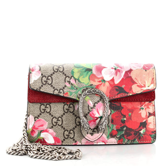 Gucci Dionysus Bag Blooms Print GG Coated Canvas Super Mini