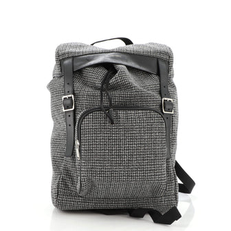 Saint Laurent Hunting Backpack Tweed